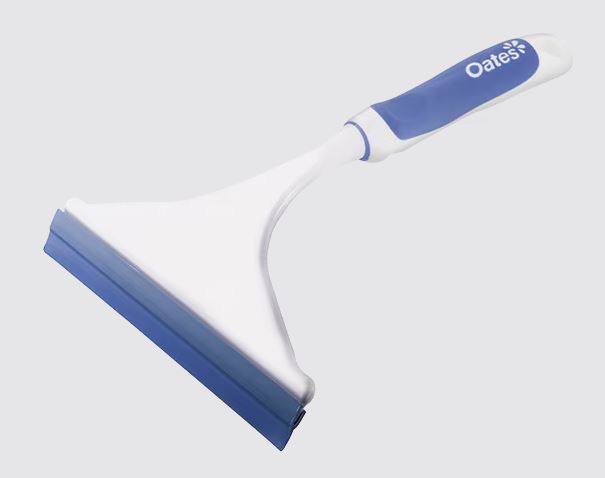 WINDOW SQUEEGEE SOFT GRIP HANDLE "OATES" (WHITE/BLUE)
