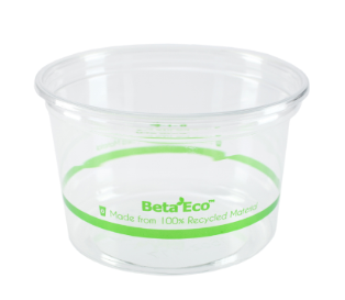 500ML 16OZ DELI CONTAINER RPET GREEN "BETA ECO" (500) ***CARTON ONLY***