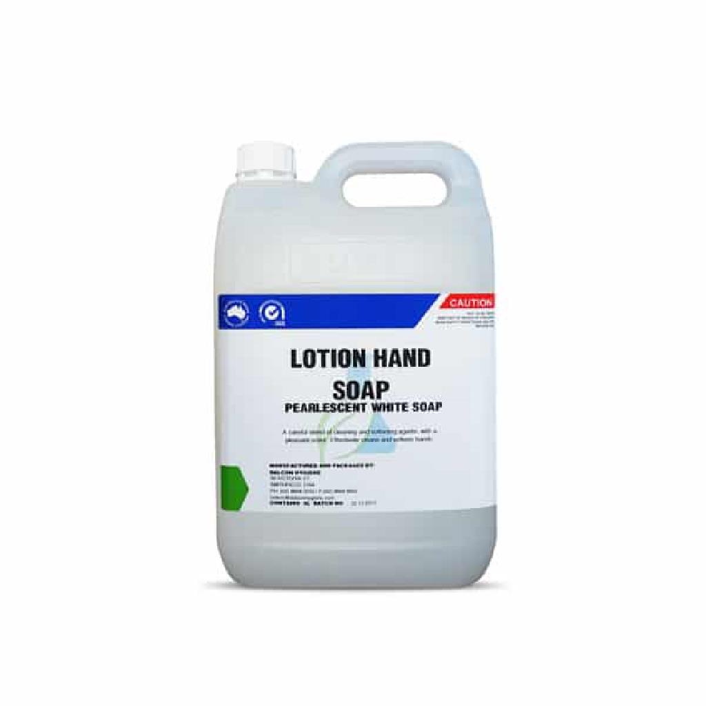 5LT HAND WASH WHITE LOTION SOAP "PEARLESCENT"