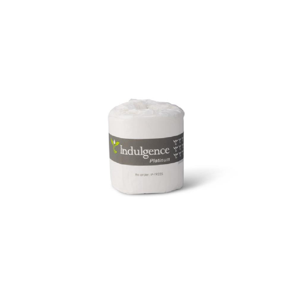 3PLY TOILET PAPER 225 SHEETS ++( INDULGENCE PLATINUM - WHITE BOX) ++ INDVIDUALLY WRAPPED [IP-TR225] (48)