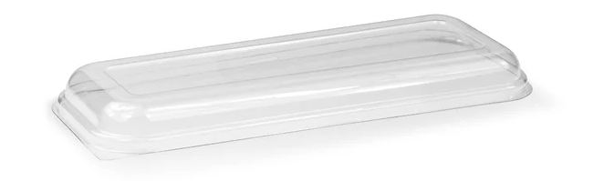 BIOCANE 6 PACK PET CLEAR OYSTER LID ***BIOPAK*** [B-TRAY-6-OYSTER-LID-V2] (400) ***CARTON ONLY***