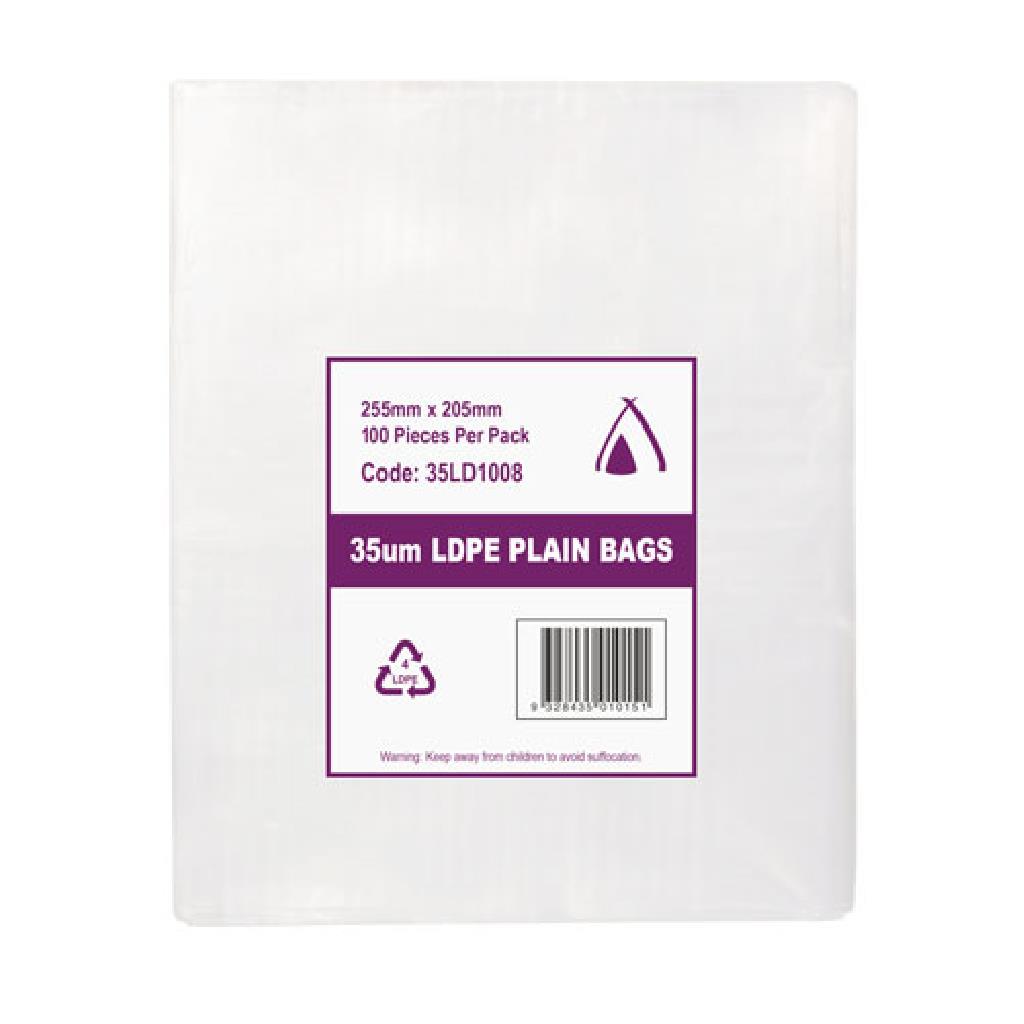 LDPE BAGS 255MMX205MM(10X100)