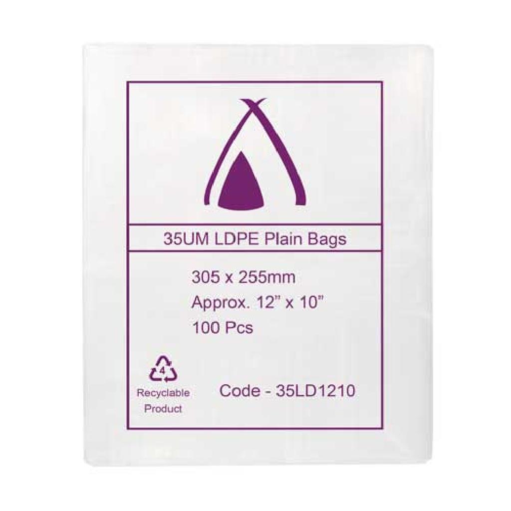 LDPE BAGS 305X255MM (10X100)
