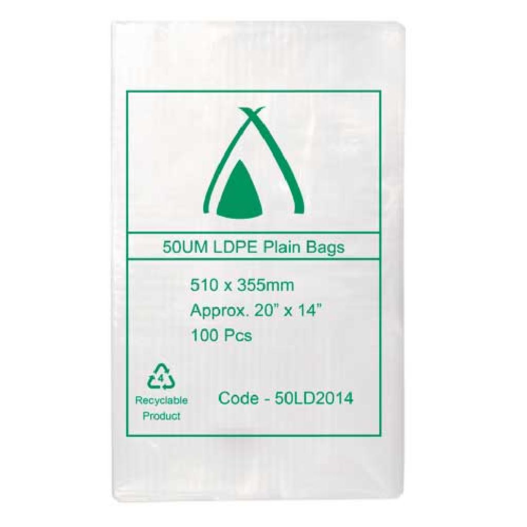 LDPE BAGS 510X355MM (10X100)