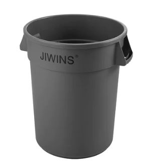 121LT JIWINS ROUND BIN GREY [JW-CR120E]