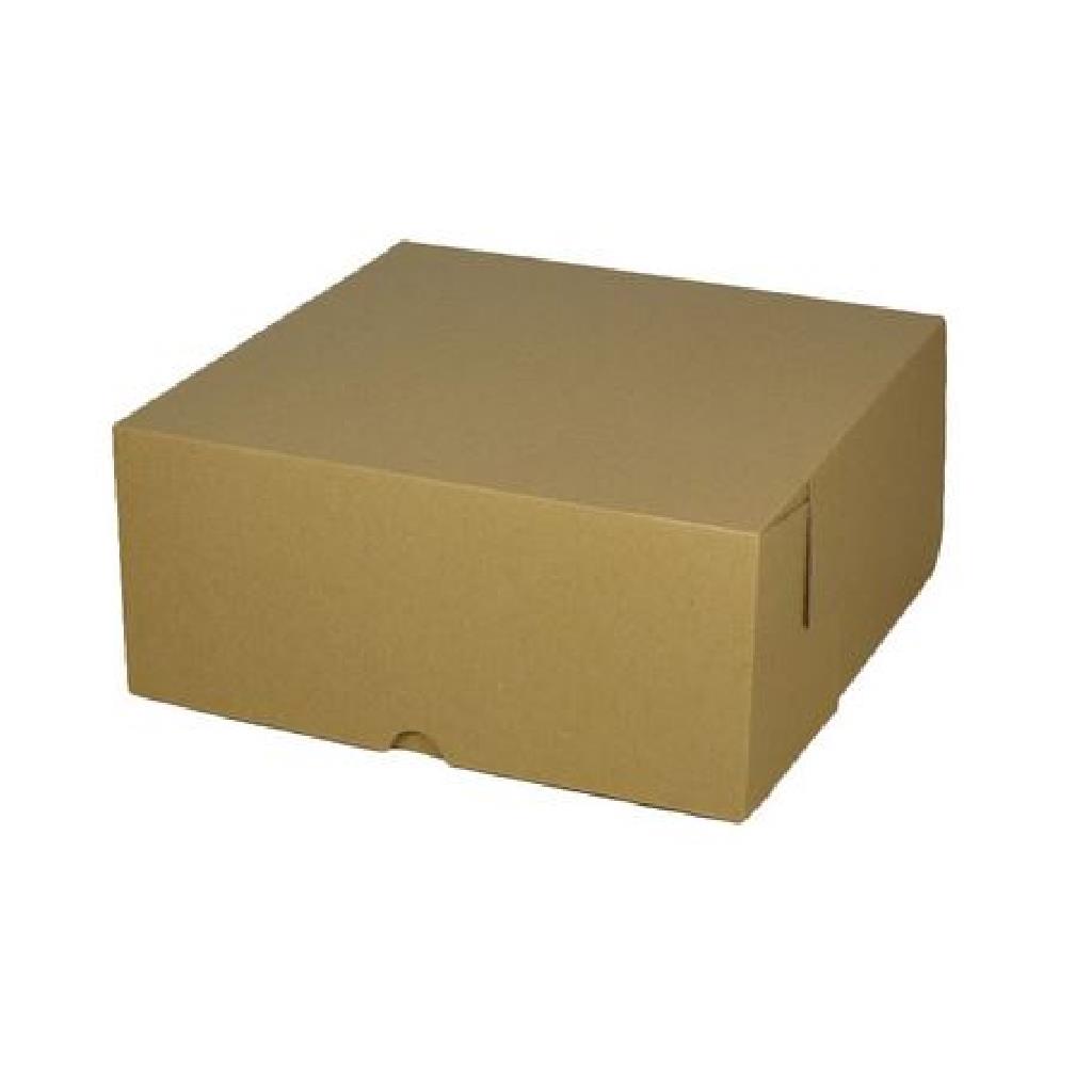 KRAFT BROWN CAKE BOX 8X8X4 (100)