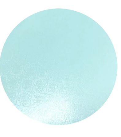 7" CHEESECAKE BOARD ROUND 1MM- BLUE (100)