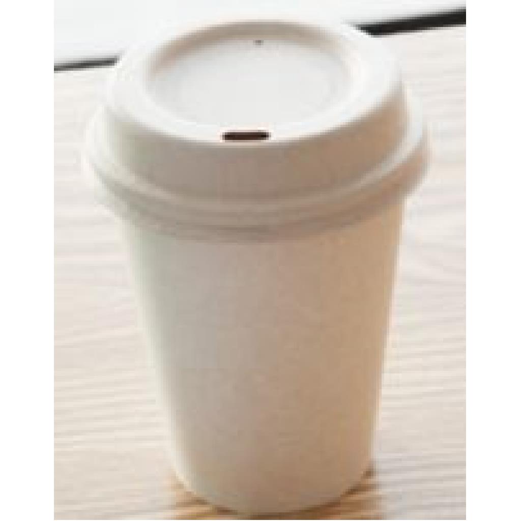 8OZ LID ***SUGARCANE*** "BIOWAY" PINNACLE 80MM (1000) ***CARTON ONLY***
