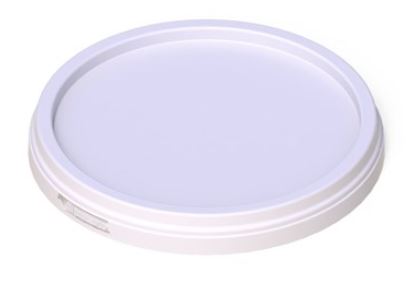 WHITE LID TO SUIT 20L BUCKET *TAMPER EVD*