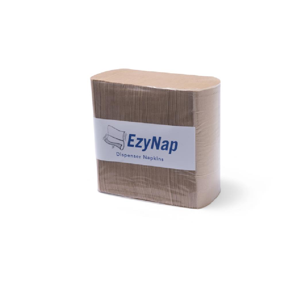2PLY DISPENSER NAPKIN EZY NAP XPRESS SINGLE SERVE  ****RECYCLED/BROWN**** [BND20] SUITS N4 (24X250) [GREENMARK]