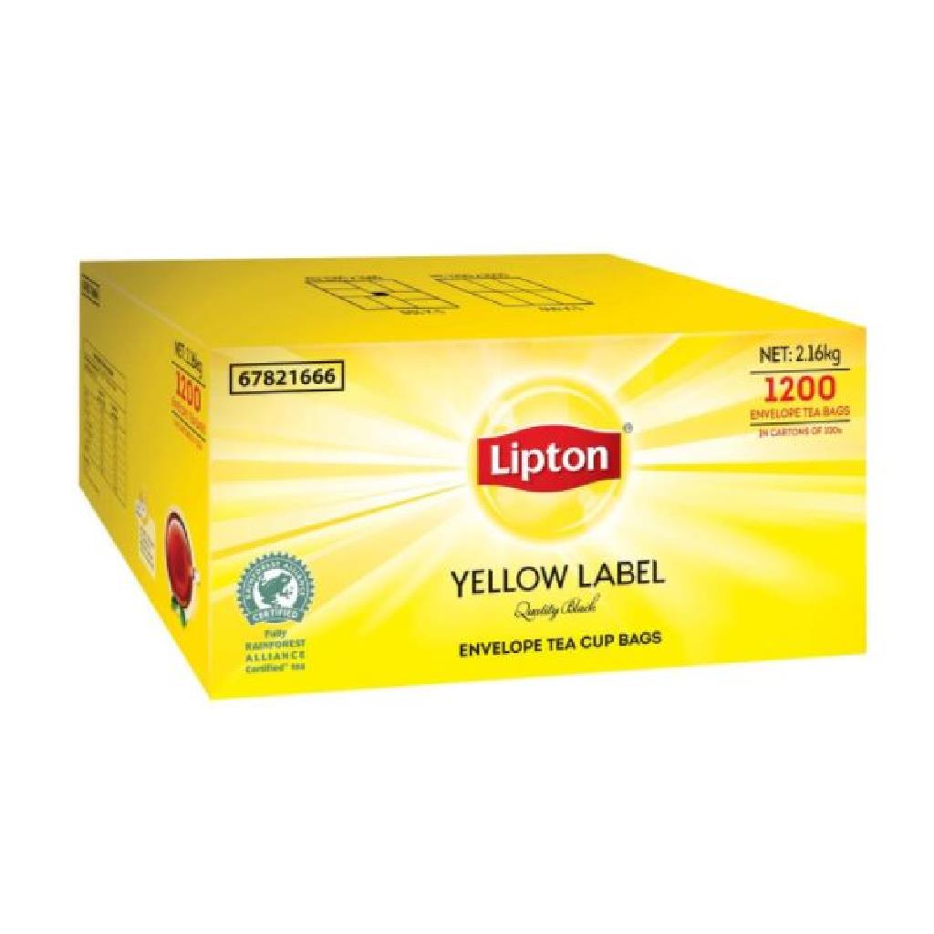 LIPTON TEABAG ENVELOPED YELLOW LABEL (12X100)