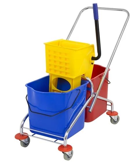 JANTEX DUAL BUCKET MOP WRINGER WITH FRAME