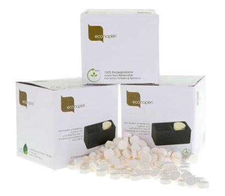 ECONAPKIN COMPRESSED NAPKIN WHITE (500)