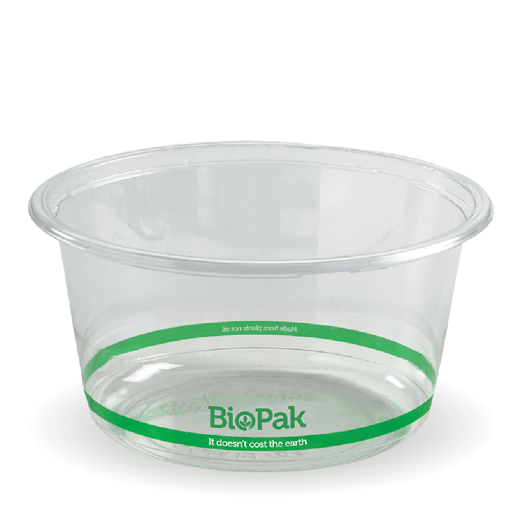 700ML BIODELI BOWL CLEAR *WIDE* 143MM (600) ***CARTON ONLY***