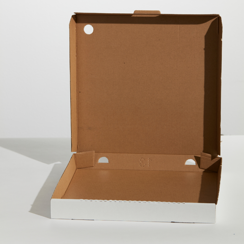 PIZZA BOX 11" WHITE PLAIN (100)