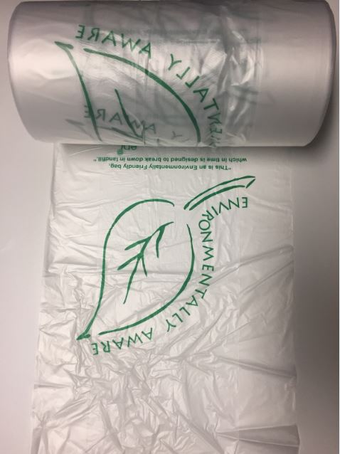 PRODUCE ROLL GUSSET 12X18" ***EPI*** DEGRADABLE (6) ***SOLD PER ROLL*** [PR181236G-EPI]
