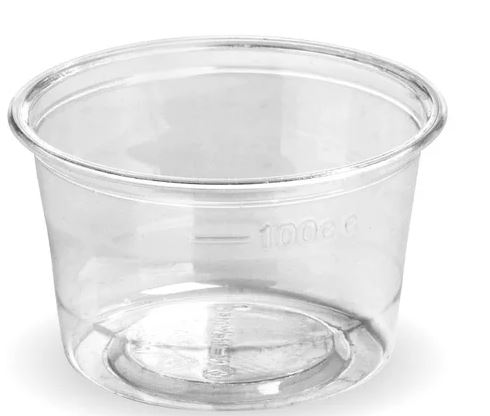 140ML/5OZ SAUCE BIOCUP CLEAR 76MM BIOPAK (1000) ***CARTON ONLY***