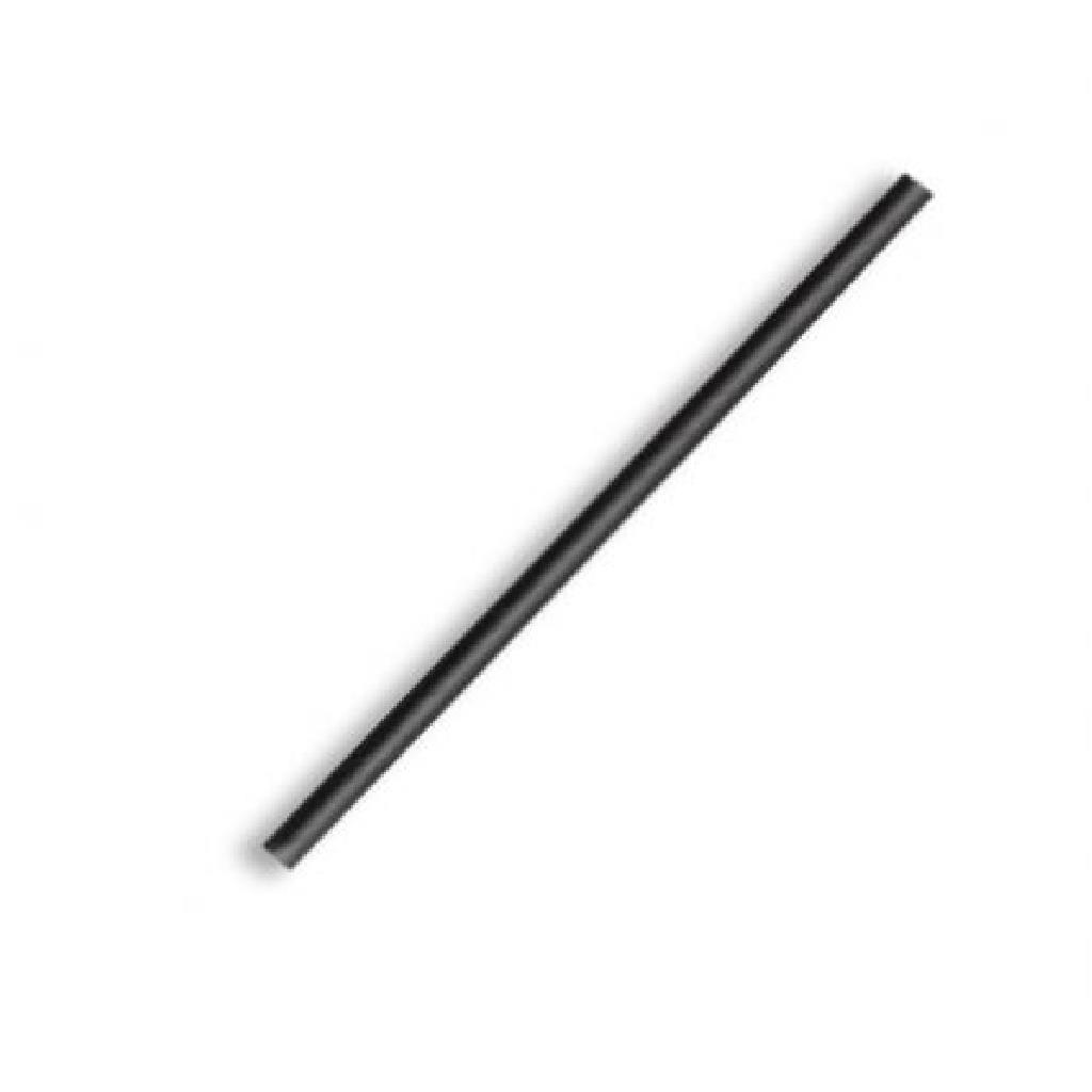COCKTAIL STRAW ***PAPER*** BLACK (10X250)