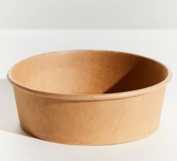 500ML BROWN KRAFT TAKEAWAY SUPA BOWL "PINNACLE" (8X50)