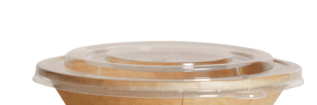 150MM PP (HOT OR COLD) CLEAR ***LID*** PINNACLE TO SUIT 500/750/1000ML SUPA BOWL (400)