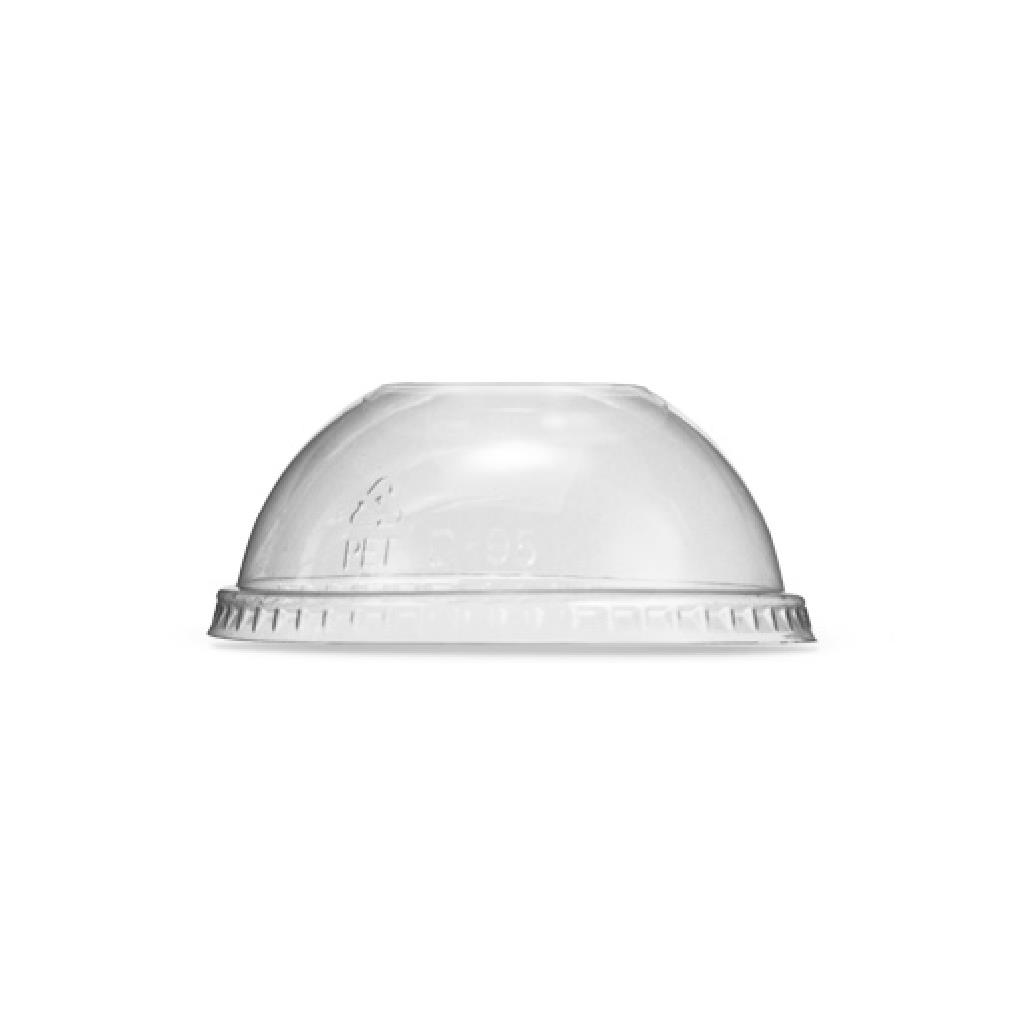 PET DOME LID NO HOLE (FITS U CUP) 95MM ***GREENMARK*** [DL95] (1000) ***CARTON ONLY***