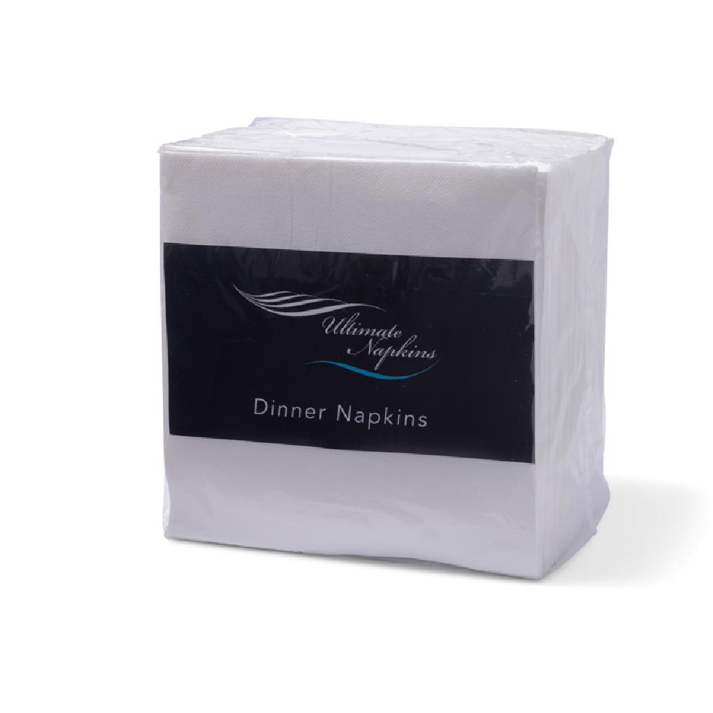 (P) QUILTED DINNER NAPKIN ++ QUARTER FOLD++FOLD WHITE [DNQ-QTR] (1000)