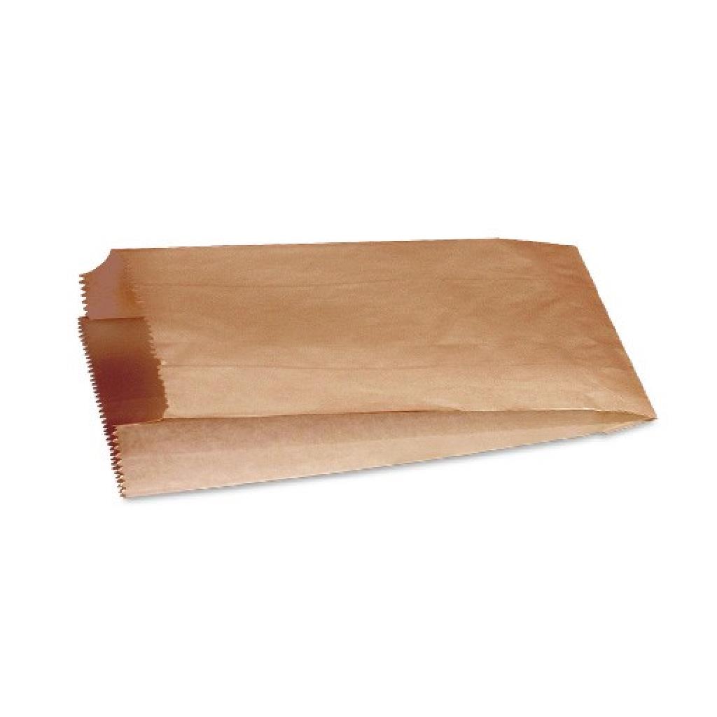 PAPER BAGS + + BROWN + + DOUBLE BREAD (370MM X 280MM + 60MM GUSSET)  (500)
