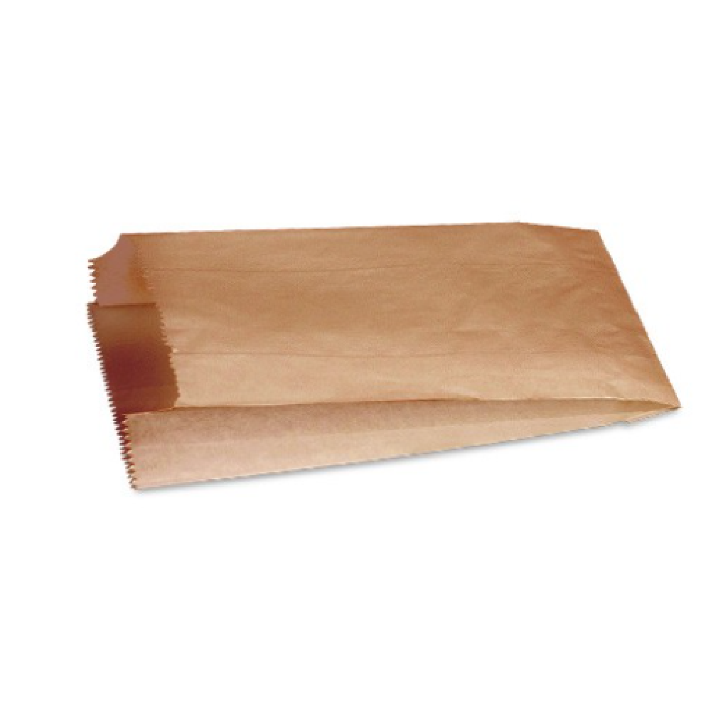 BROWN KRAFT SATCHEL BREAD BAG 380 X 152 X 89MM (500)