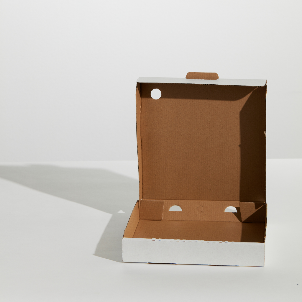 PIZZA BOX 9" WHITE PLAIN (100)