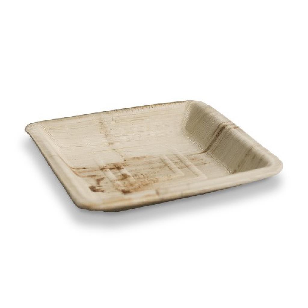 PALM PLATE SQUARE SMALL 6" 160MM (4X25)