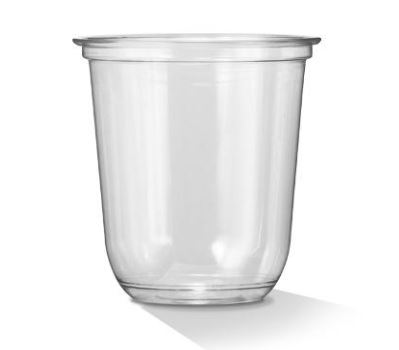 10 OZ/300ML CUP U-SHAPE CLEAR PET (1000) ***CARTON ONLY***