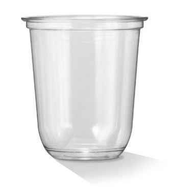 12 OZ CUP U-SHAPE CLEAR PET 360ML (1000) ***CARTON ONLY***