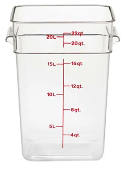 *SPECIAL ORDER* CAMBRO CAMWEAR STORAGE CONTAINER 20.8L CLEAR