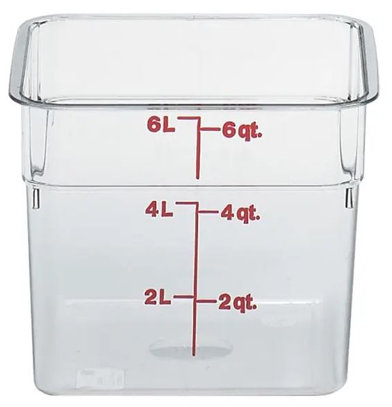 *SPECIAL ORDER* CAMBRO CAMWEAR STORAGE CONTAINER 5.7L - CLEAR
