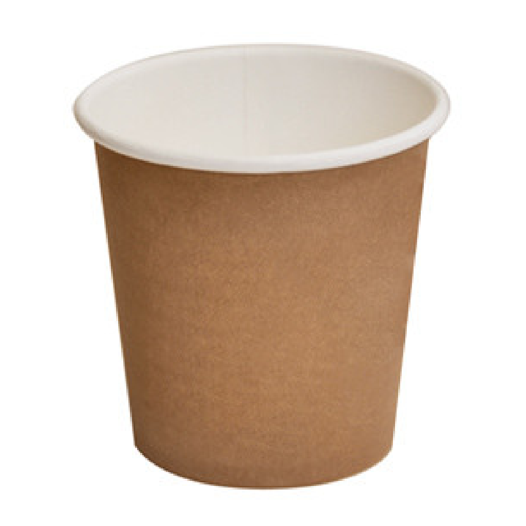 4OZ PLA COATED SINGLE WALL BROWN 62MM GREENMARK (1000)