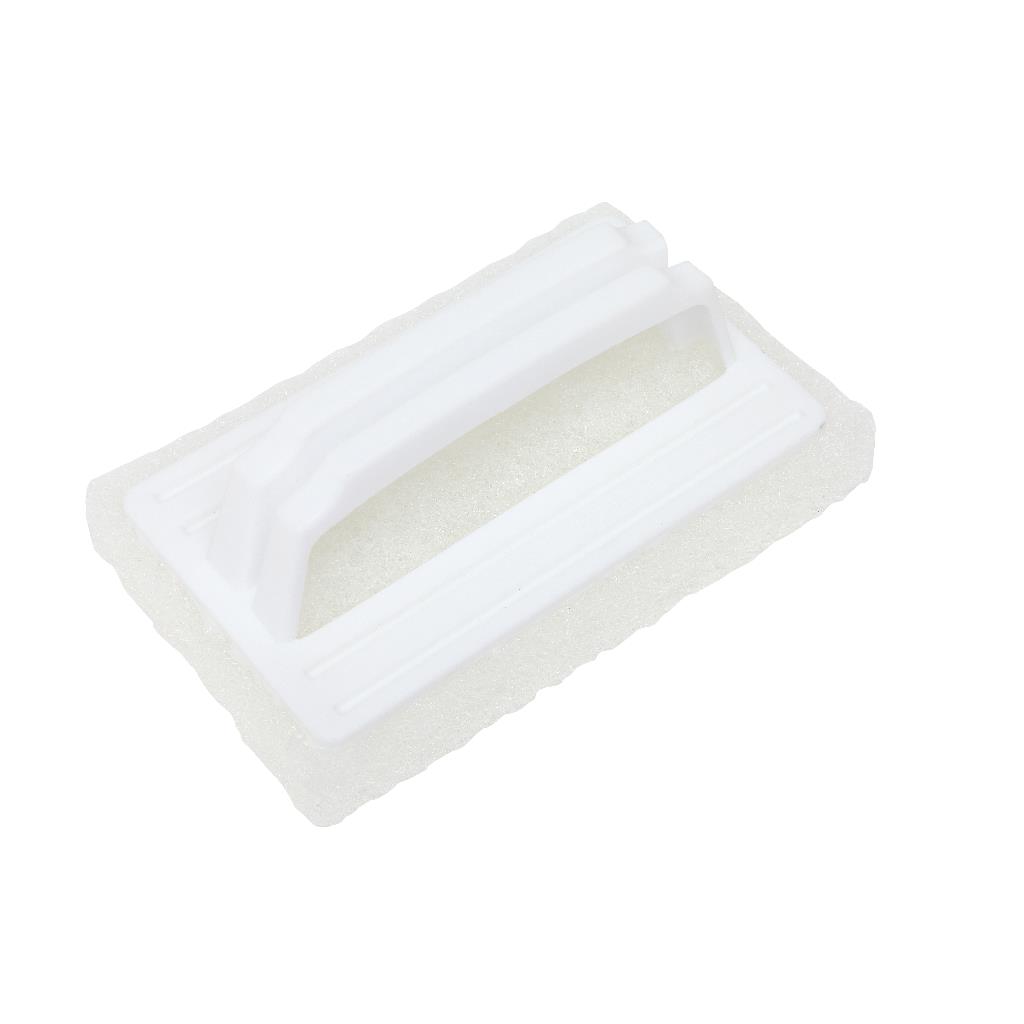 BATHROOM AND POOL SCOURER SCRUBBER WHITE WITH WHITE HANDLE (13821)