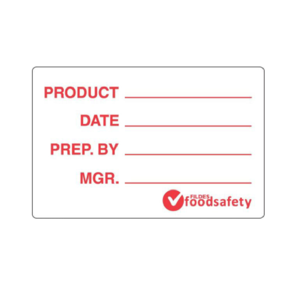 RED REMOVABLE PRODUCT AND DATE LABELS WITH LINES 49X75MM (500) [76080]