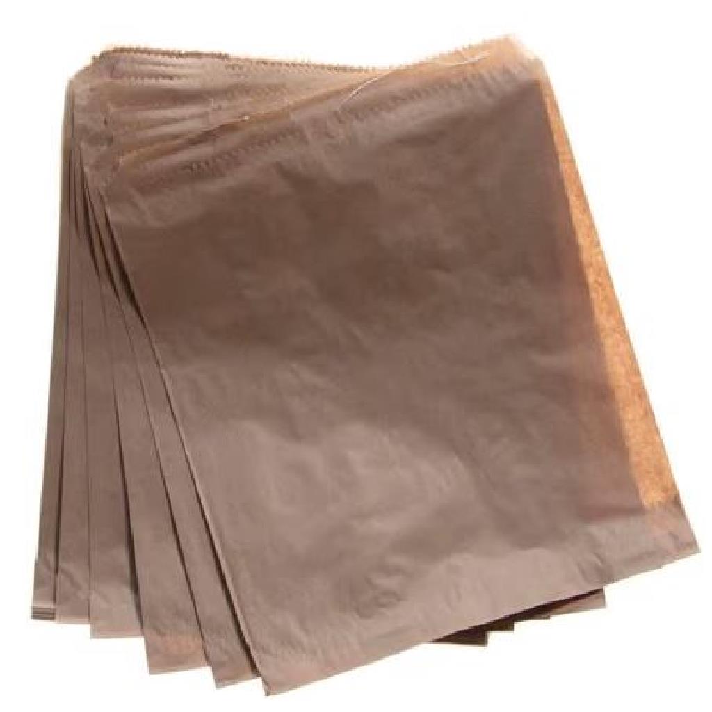 PAPER BAG + + BROWN + + 8 FLAT (270MM X 345MM) (500)