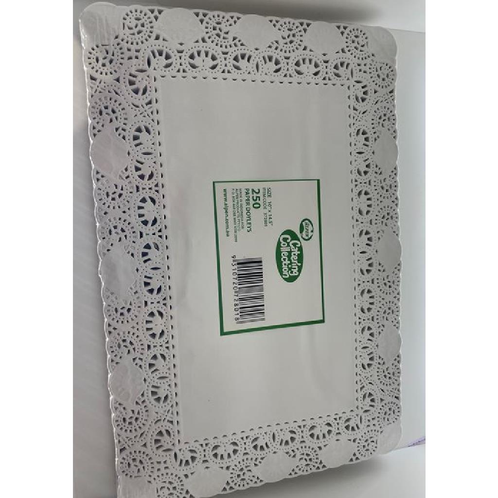 DOILY RECTANGLE 258X372MM (10''X14.5'')(4X250)[372801]