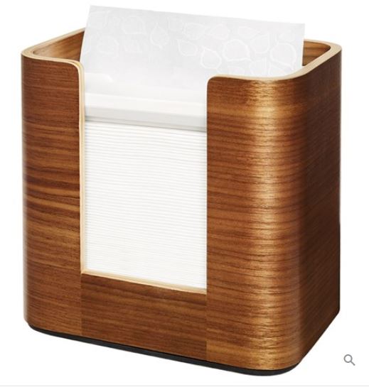 TORK ***WOODEN WALNUT*** TABLE TOP XPRESSNAP DISPENSER N4 [273002] SUITS "NAP-2SRB OR NAP-2SRW" 2PLY EZY NAP XPRESS