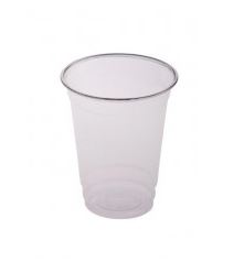 600ML (20OZ) RPET CLEAR PLASTIC CUP ANCHOR BETAECO GREEN 98MM (20X50)