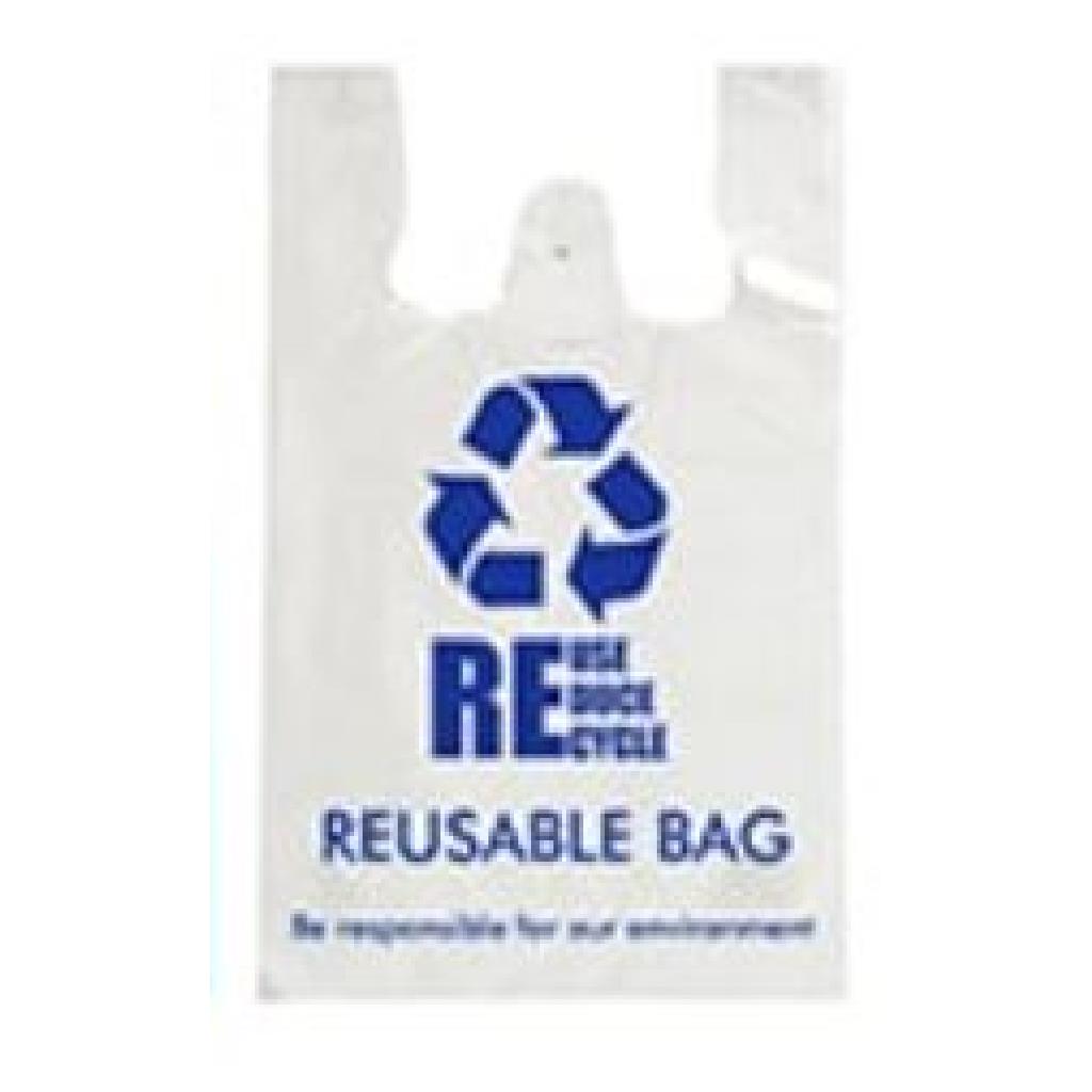 SINGLET BAG X-LARGE WHITE 37UM ***PRINTED REUSABLE*** (5X50) [JUMBO]