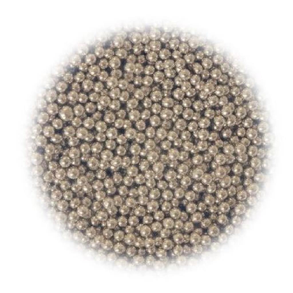 6MM SILVER CACHOUS LARGE BULK 1KG