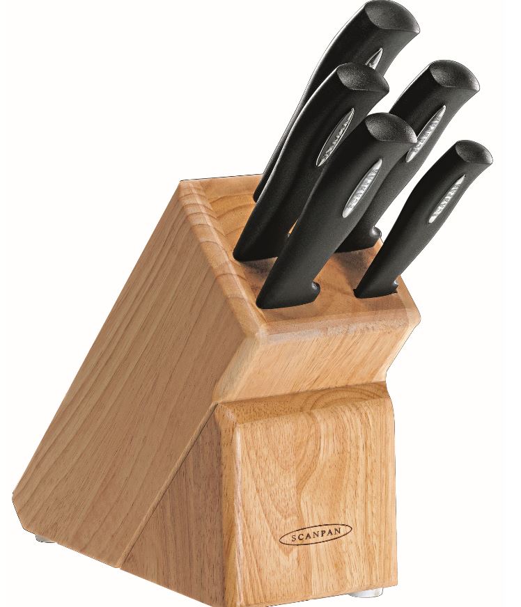 SCANPAN MICROSHARP - 6 PIECE CUTLERY BLOCK [18586]