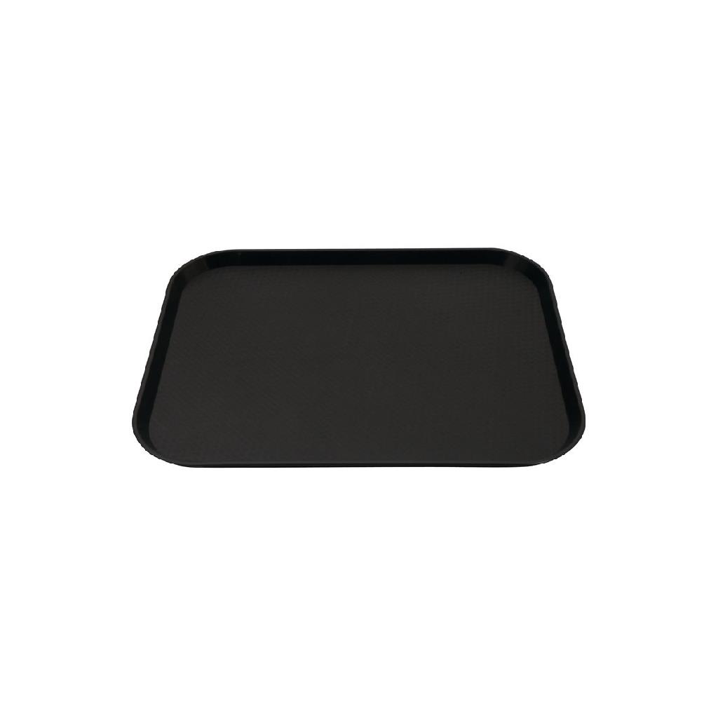 TRAY PLASTIC FOOD BLACK 350X450MM [06986-BK OR 69018-BK]