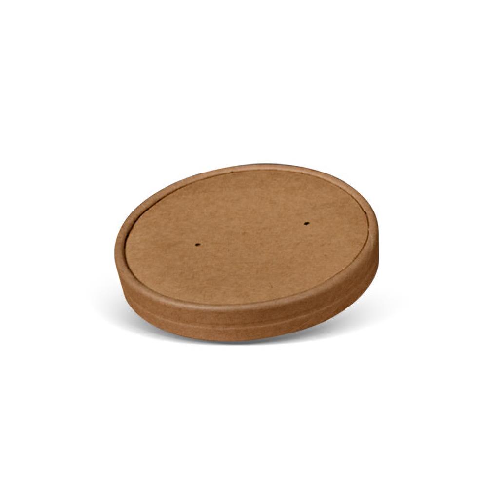 PAPER LIDS 98MM - FITS 8/12/16 OZ PE COATED KRAFT BOWLS (500) ***CARTON ONLY***
