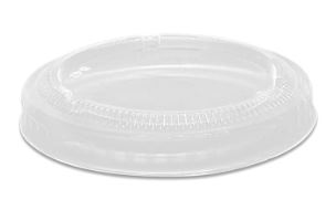 PET LID CLEAR TO SUIT 2OZ SAUCE SUGARCANE CUP (GREEN MARK) (40X50)