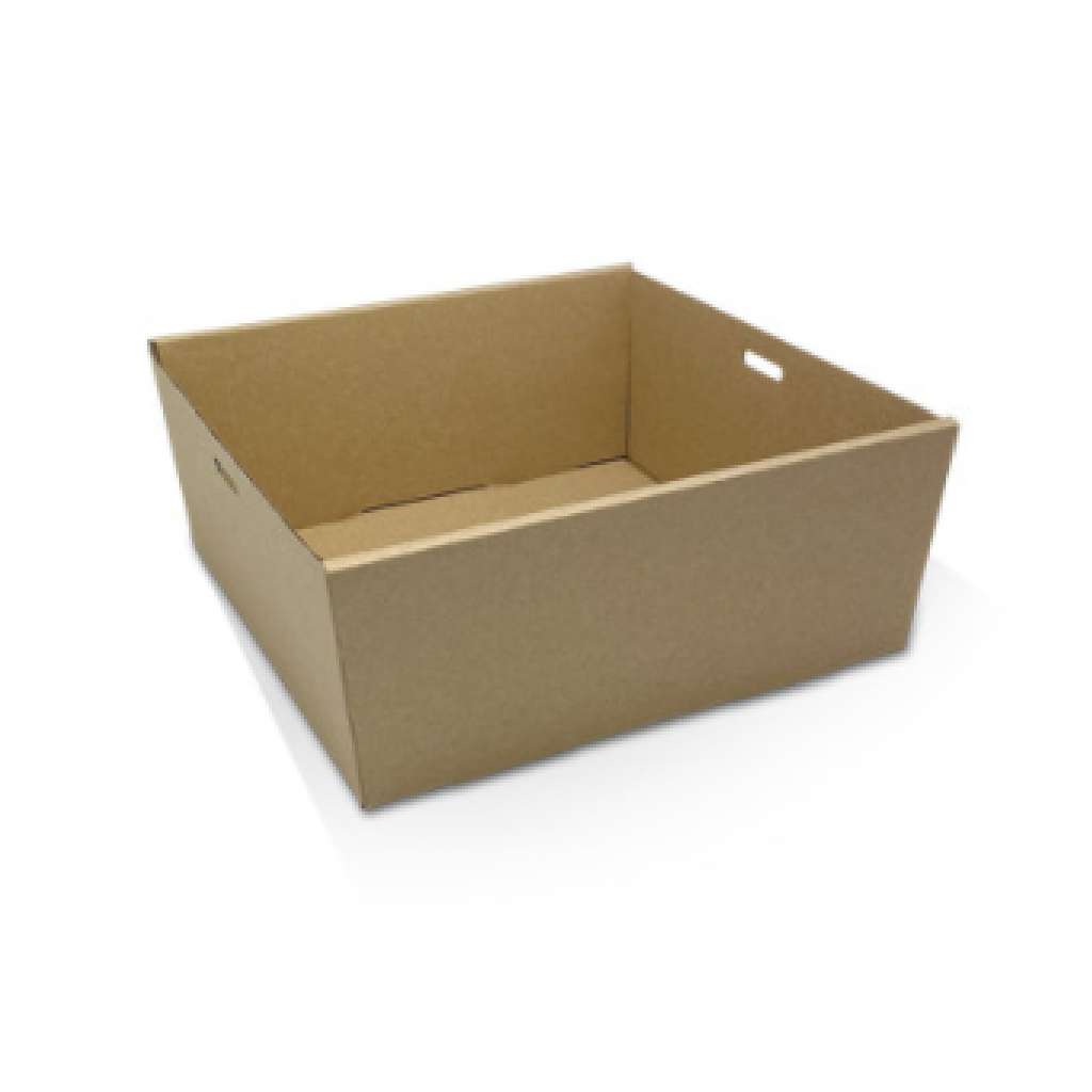 BROWN ***SQUARE*** SMALL CATERING TRAY 180X180X80MM (100)