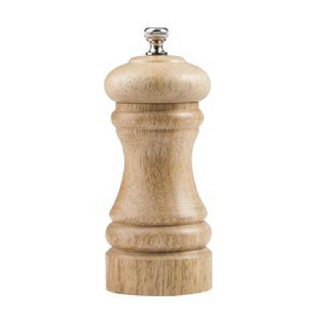 MODA SALT & PEPPER MILL "NATURAL WOOD" CERAMIC GEARS 120MM [408054]