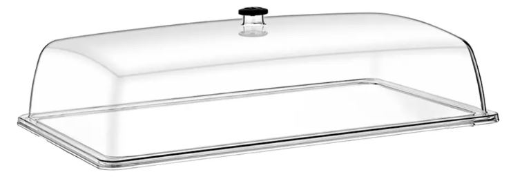 GASTROPLAST RECT DOME COVER-POLYCARB. | 1/1 SIZE | 530X325MM [74180] (6)